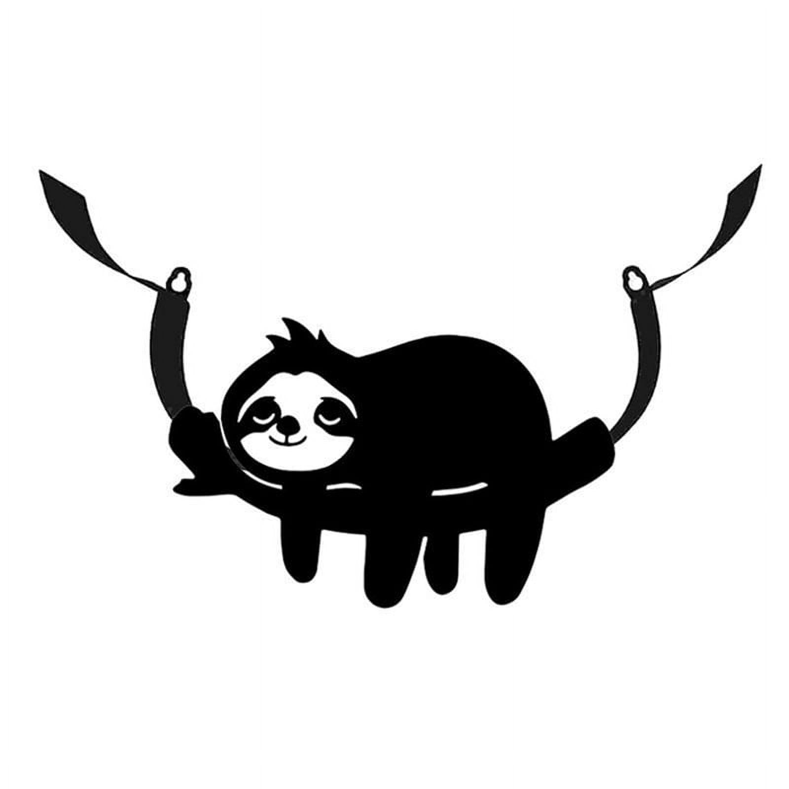 Metal Sloth Toilet Paper Holder, Wall Mounted Roll Holder, Black Paper Storage, Perfect for Bathroom Decor