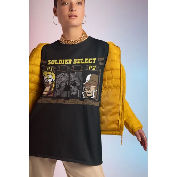 Metal Slug 4 Character Shirt Manga Anime Unisex T-Shirt