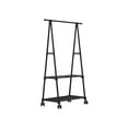 thumbnail image 1 of Metal Small Clothes Rack, Heavy Duty Clothing Rack With Wheels, Clothing Garment Rack with Double Layer Shelf, Modern Garment Rack For Hanging Clothes, Hanging Rod For Small Spaces, 1 of 5