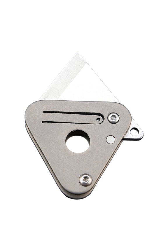 Metal Folding Cutter Triangular Blade Designs Corrosions Resistant For Cutting Keychain Attachment