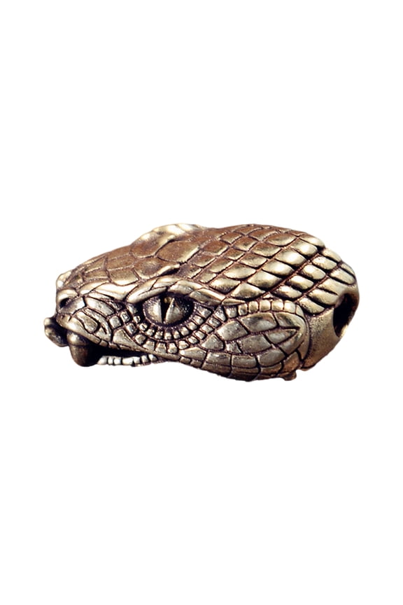 Metal Snake Head Pendant for Keychain and Backpack Decoration Unique Snake Charm Paracord Accessories
