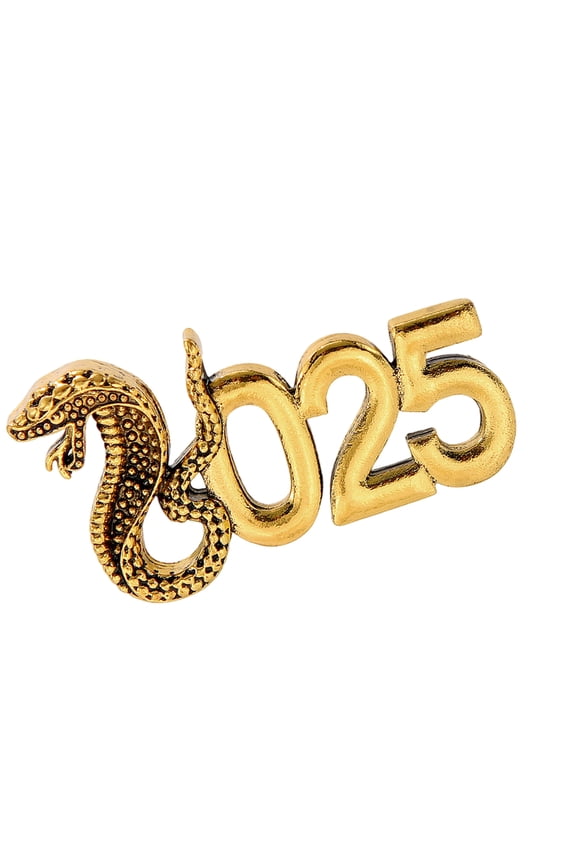 Metal Snake Year 2025 Brooch Pin Badge Pin Nonfade Charm Pin For Everyday Use And Festival Formal Event Women Men Unisex