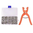 thumbnail image 1 of Metal Snap Button Kit with Fastener Pliers Tool Set Easy to Use No Sew for Clothing and Fabric150pcs, 1 of 5