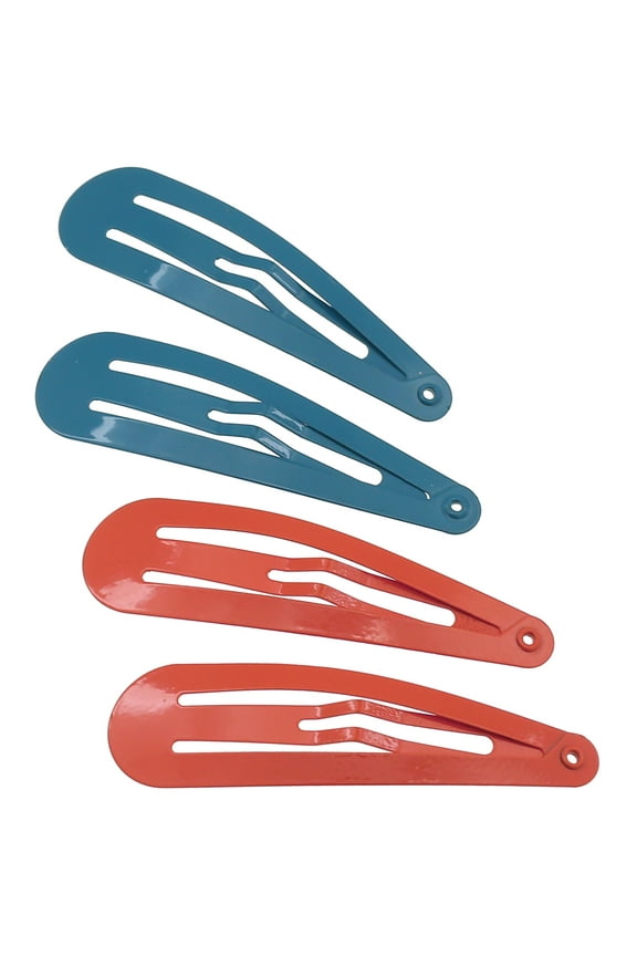 Paris CP1330E French Hair Barrettes Clips, Snap Hair Slides Clic Clac for Women, Styling Girls Side Slide-in Metal Snap Pin Hair Accessories for Women. Strong Hold, No Slip Grip, Made in France