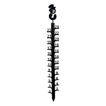 Metal Snow Gauge – Outdoor Yard & Garden Snow Depth Measuring Stick, Handmade Iron Art Snow Ruler for Winter Decor & Gifts