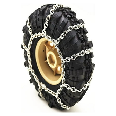 Metal Snow & Ice Tire Chains Anti-skid Wheel Chain For Tyres 1/10 Traxxas TRX-4