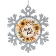 thumbnail image 1 of Metal Snowflake Christmas Ornaments Autumn Thanksgiving Pumpkin Christmas Keepsake Beautiful Fall Wreath with Sunflowers Holiday Ornament for Home Christmas Tree Decor Best Gifts for Christmas, 1 of 8