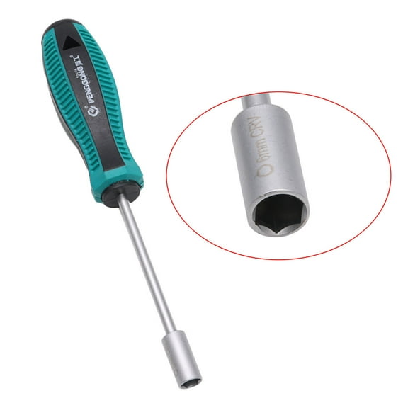 Metal Socket Driver Wrench Screwdriver Hex Nut for Key Nutdriver Hand Tool 6mm