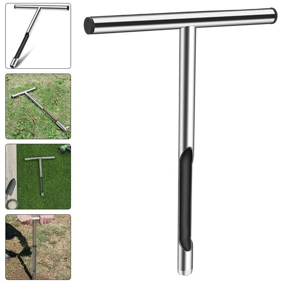 Metal Soil Sample Probe Stainless Steel Soil Sampler Tool for Plant Care and Testing (70 characters) (13.78X6.3X0.98Inch)
