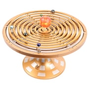 Metal Solar System Model Kit That Works - Motorized Metal Planetarium with LED Night Light Sun, Educational STEM for Adults, Classroom Science Project, Unique Desk Decor Gift