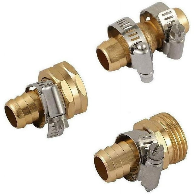 Metal Solid Brass 3 4 Inch Garden Hose Repair Mender Kit Male Female metal-solid-brass-3-4-inch-garden-hose-repair-mender-kit-male-female