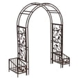 thumbnail image 1 of Metal Song Bird Arbor With Planters, 1 of 1