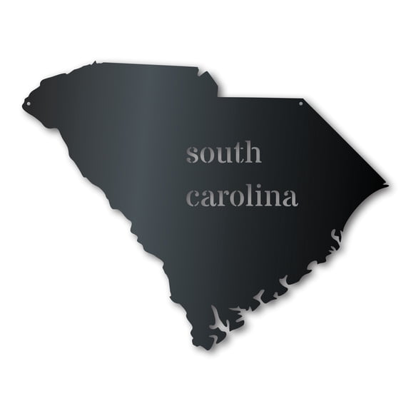 Metal South Carolina Wall Art - Custom Metal US State Sign - 14 Color Options 46