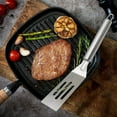thumbnail image 1 of 9.8-Inch Stainless Steel Slotted Spatula, Non-Stick Metal Turner for Flipping and Serving, Professional Kitchen Spatula with Ergonomic Handle, Dishwasher Safe, 1 of 9