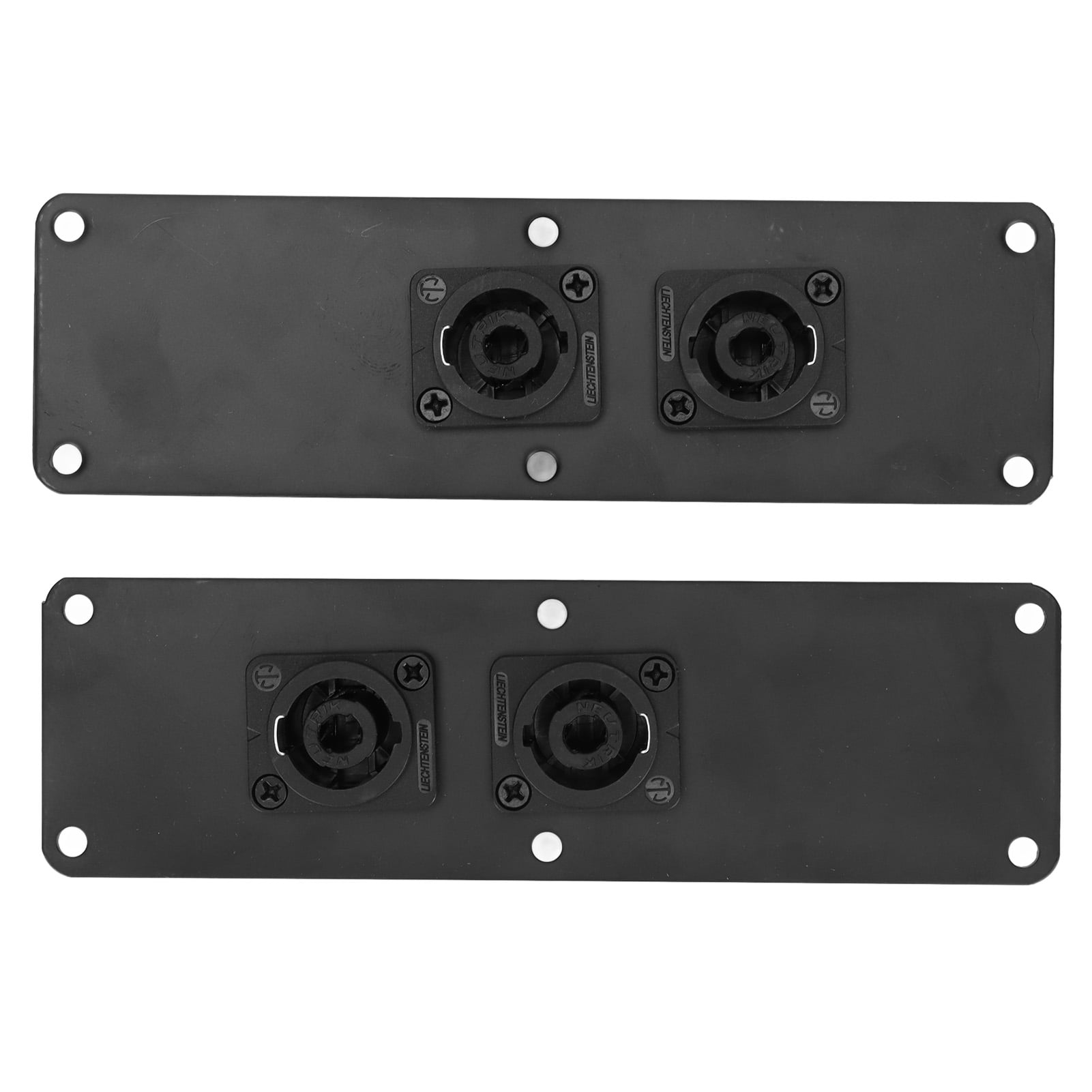 Metal Speaker Jack Plate Speaker Dual Jack Plate with 2 Cannon