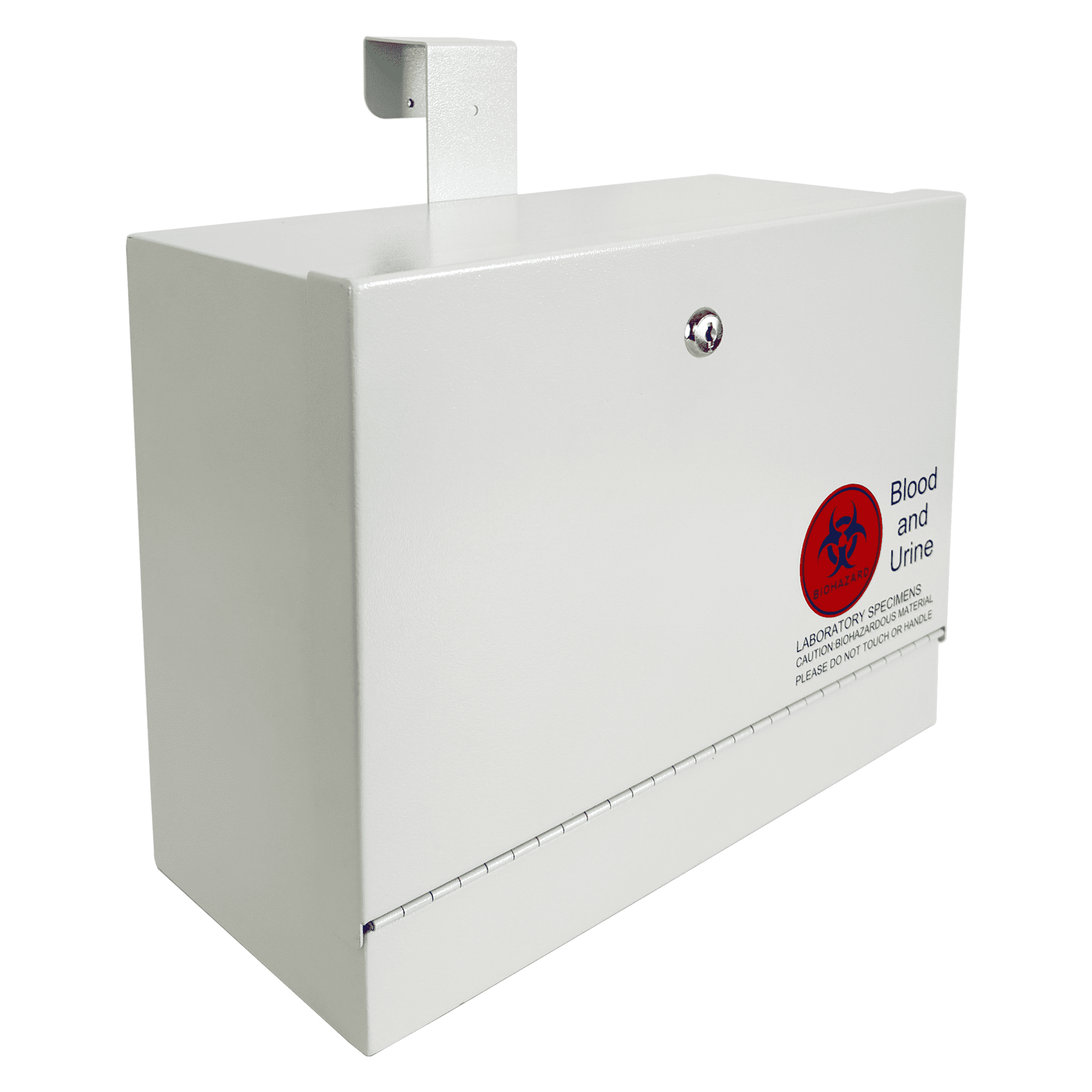 Metal Specimen Drop Box, Medium Size, Over-the-Door Hanging with Key ...