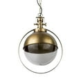 thumbnail image 1 of Metal Sphere Pendant Hanging Light, Gold & Copper, 1 of 1