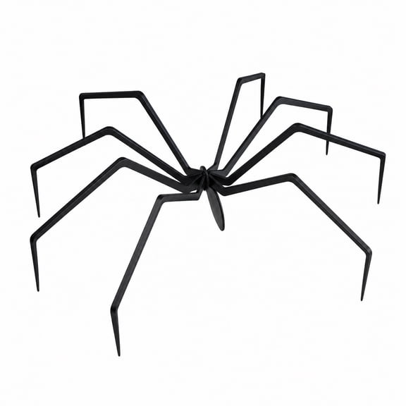Metal Spider Figurine, 15.7 x 15.7 x 11.8 in Iron Halloween Tabletop Decor for Mantel and Cabinet