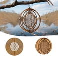 thumbnail image 1 of Metal Spiral Flower Wind Vane Outdoor Garden Art Weathervane Hanging For Yard Patio Farmhouse, 1 of 5