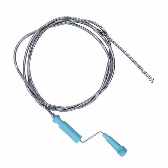 Metal Spring Drain Cleaner with Handle at One End Durable and Flexible Design and Suitability for Various Drains