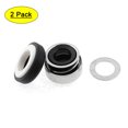 thumbnail image 1 of Metal Spring Mechanical Rubber Bellows Water Pump Seal 15mm Dia 2pcs, 1 of 3