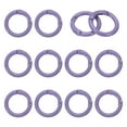 thumbnail image 1 of Uxcell Metal Spring O Rings, Round Snap Keyring for Keychain and Handbag Purple 23.5mm, 1 of 7