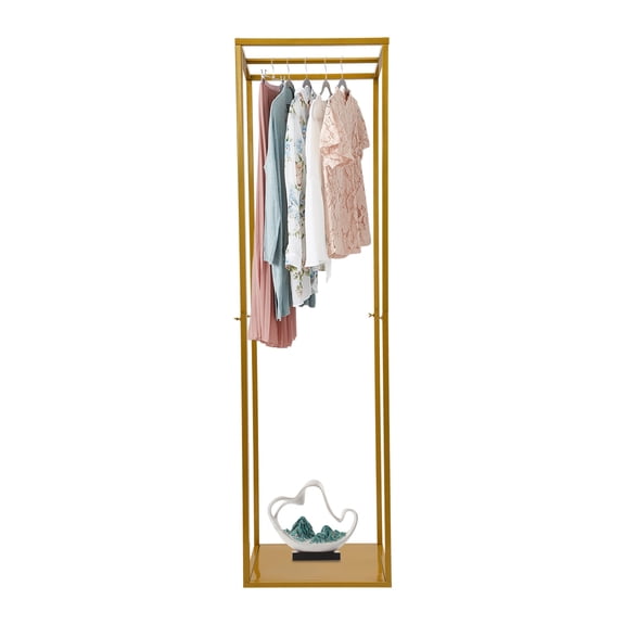 Metal Square Gold Backdrop Stand Shelf Rack Bracket Ornament Outdoor Wedding Backdrop Props Decorations Gold