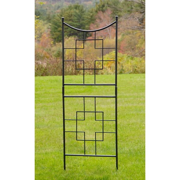 Metal Square-On-Squares Trellis 31"W x 86"H