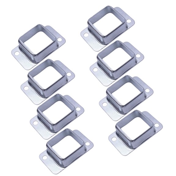 Metal Square Post Flange Base 40Mm Square Pipe Fixings Deck Fence Wall Mount Rails End Bracket Connector Enduring