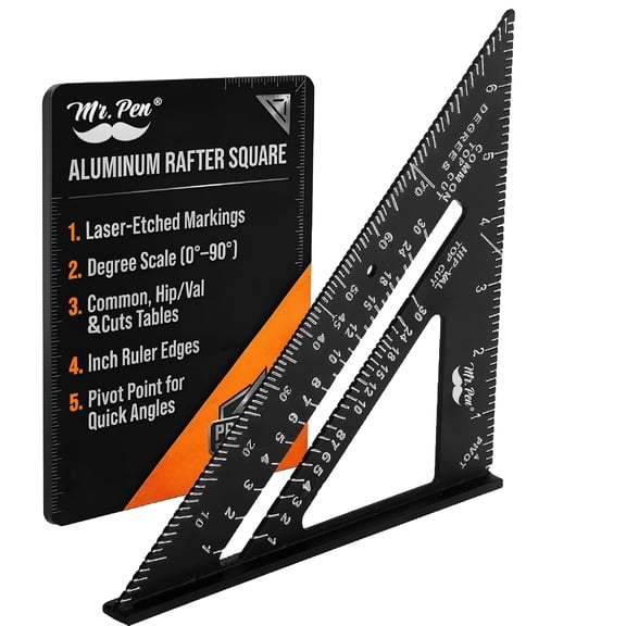 - Metal Square Ruler, 7 Inch, Aluminum Rafter Square | Carpenters Square Tool, Carpentry Squares