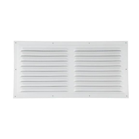Metal Square Soffit Vent Cover Aluminum Alloy Air Ventilation Louver Grille With Nylon Mesh For Ceiling Wall Duct Bathroom Kitchen Indoor Outdoor 100x100mm-400x400mm White