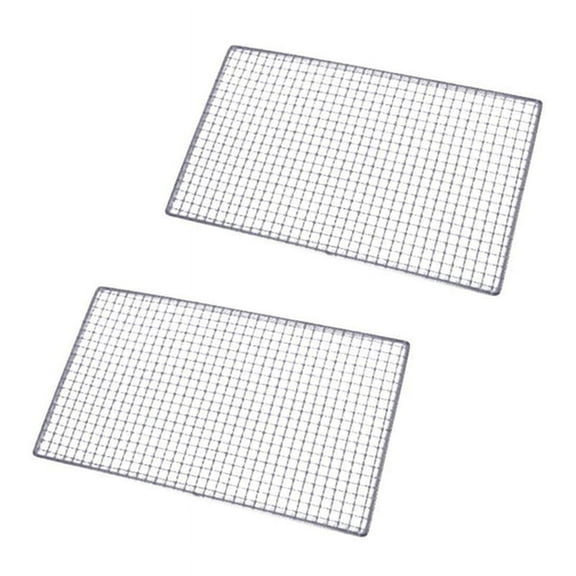 Metal Squares Holes Grilling Barbecue Wire Mesh 30cm x 45cm