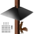 thumbnail image 1 of Metal Squirrel Baffle for 4x4 Post, 17 Inch Squirrel Guard for for Bird Feeder Poles, Wooden Pole Mount Squirrel Proof to Keep Squirrels and Raccoons Out of Bird feeders, Black$$Garden & Patio, 1 of 7