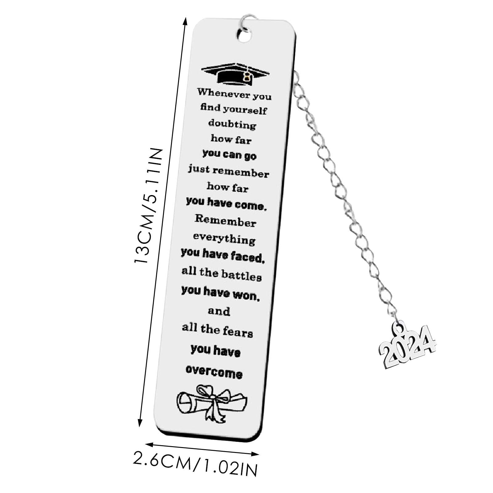 Metal Stainless Steel Bookmark 2024 Graduation Season Bookmark Book Enthusiast Gift