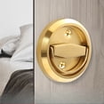 thumbnail image 1 of Metal Stainless Steel Concealed Handle Invisible Door Handle Background Wall Door Handle Circular Open Pull Ring, 1 of 4