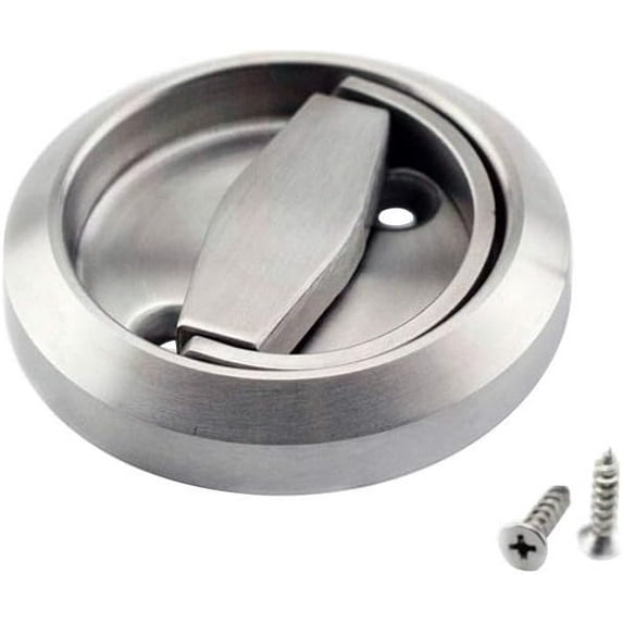 Metal Stainless Steel Concealed Handle Invisible Door Handle Background Wall Door Handle Circular Open Pull Ring