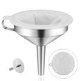Metal Stainless Steel Funnel, Large Medium Small Funnel Set of 3, Food ...