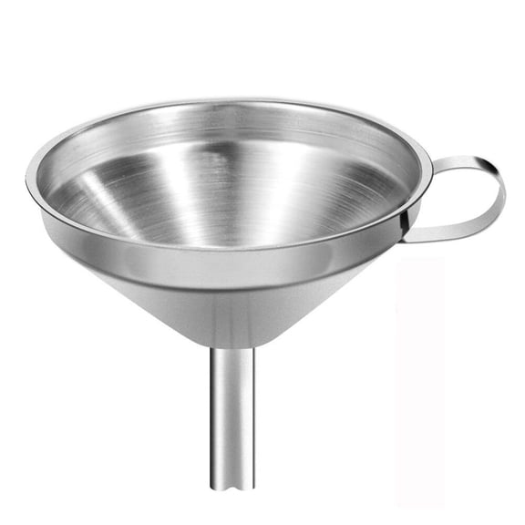 Metal Stainless Steel Funnel, Large Medium Small Funnel Set of 3, Food Grade Mini Kitchen Funnels for Transferring Essential Oils, Liquid, Fluid, Small Funnels for Filling Bottles Flask Cooking