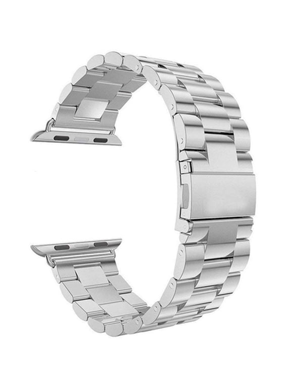 Metal Stainless Steel Strap Compatible with Apple Watch Bands 44mm 45mm 49mm 42mm 41mm 40mm 38mm Accessories Bracelet Metal Wristbands for iWatch Series 9 8 Ultra 3 4 5 6 SE 7 Women Men Band
