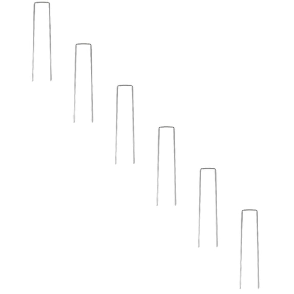 Metal Stakes for Garden 30 Pack U Shaped Landscape Staples 4 x 10 cm Galvanized Metal Garden Stakes Chicken Wire Stakes Weed Barrier Pins Ground Anchors for Lawn Fabric