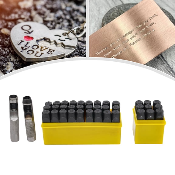 Metal Stamping Kit, Steel Letter Punch Press Tool, Metal Hand Stamp Punches Kit For Jewelry Making, Metal Processing, Woodworking
