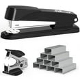 thumbnail image 1 of BAODELI Heavy Duty Metal Stapler, 50-Sheet Capacity, Includes Staples & Remover, Black, Full Strip for Office Desk, 1 of 7