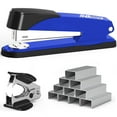 thumbnail image 1 of Metal Stapler Heavy Duty 50 Sheet Capacity with 1500 Staples and Staple Remover, Blue Stapler Full Strip Staplers for Desk, No Jam, Non-Slip Office Stapler with Staples for Office & Classroom, Blue, 1 of 7