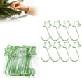 thumbnail image 1 of Metal Star Christmas Ornament Hooks, 20Pcs Decorative Hanging Hooks, Durable Reusable Wire Hangers, Practical Clips for Xmas Tree Decorations, Holiday Baubles and Festive Home Ornament Use, 1 of 5