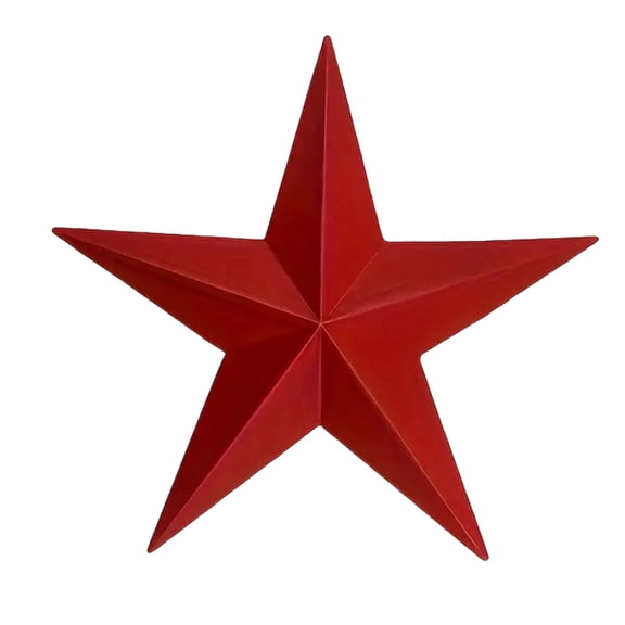 Metal Star Wall Decor Rustic Farmhouse Hanging Barn Star Embossed Five Point Western Wall Accent Indoor Outdoor