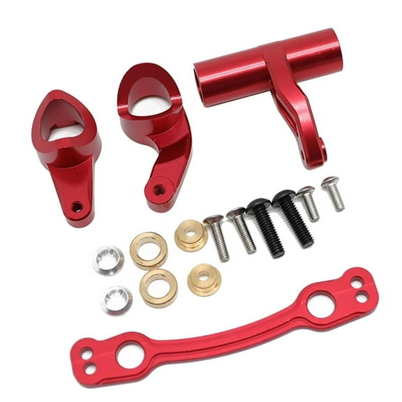 Metal Steering Assembly Bellcrank Set for ARRMA 1/8 KRATON 6S Outcast Senton Talion RC Car Parts,Red
