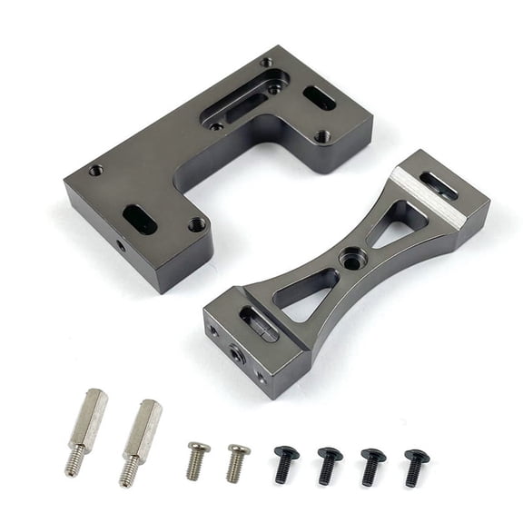 Metal Steering Servo Fixed Mount Bracket for 1/16 B1 B14,Gray