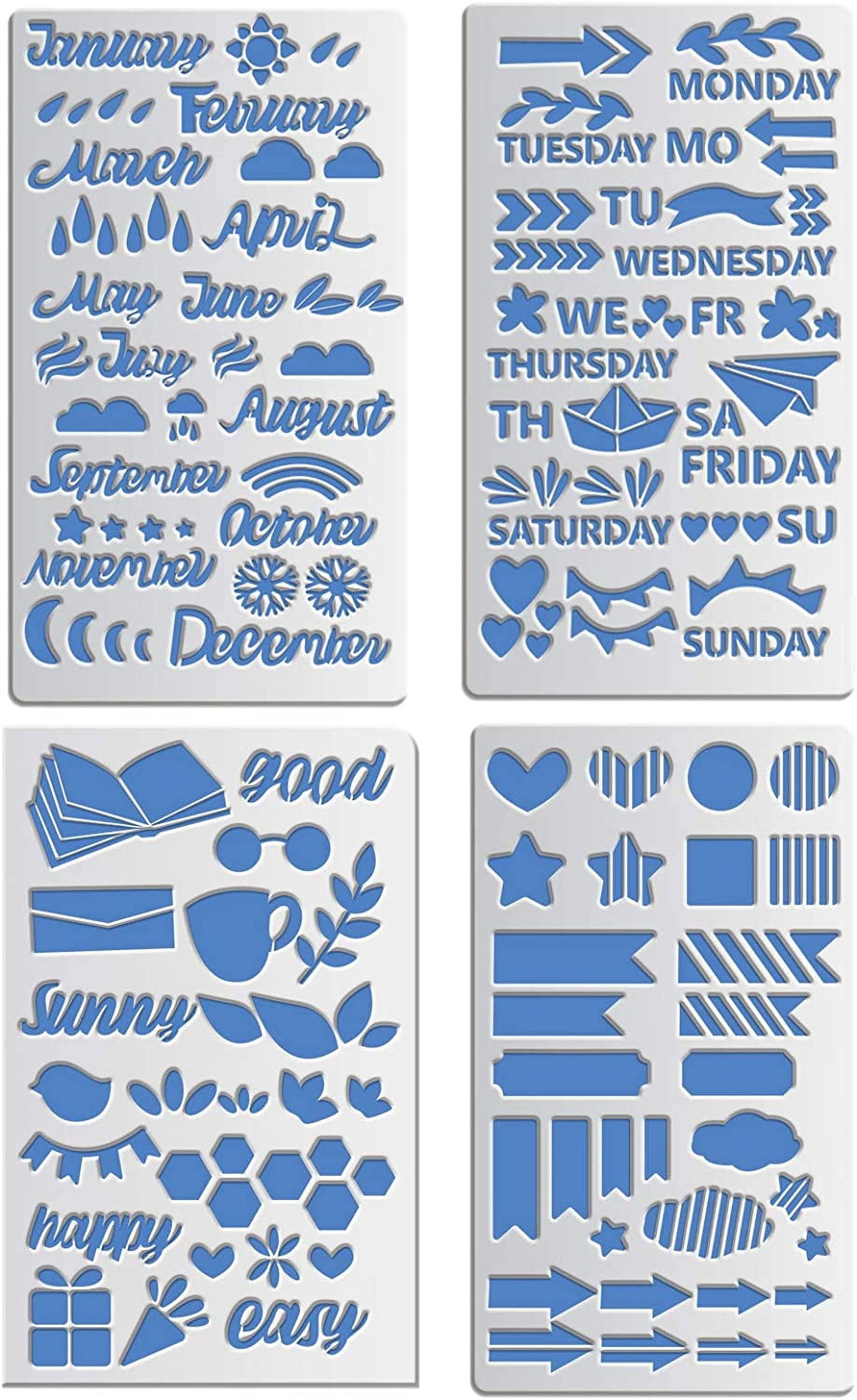 Metal Stencils Journal Stencil Template for Wood Carving Drawings and ...