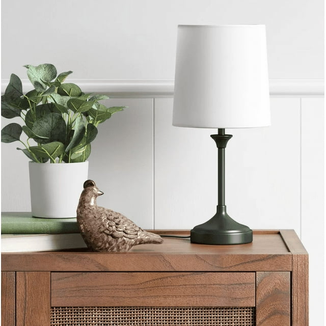 Threshold Textured Mini Accent Bedroom Bedside or Living Room Table LED