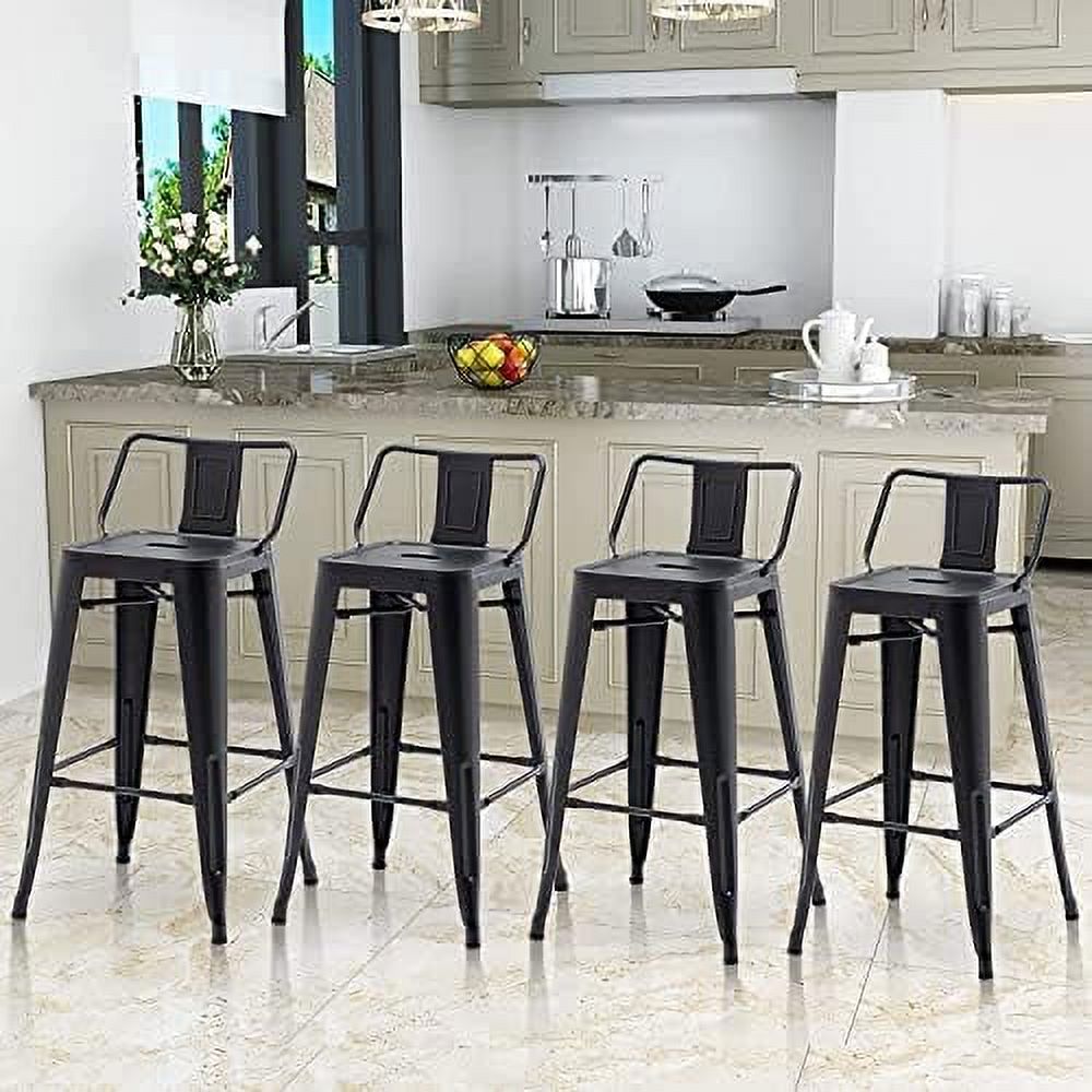 Metal Stools with Backs Kitchen Counter Stools Counter Height Stools